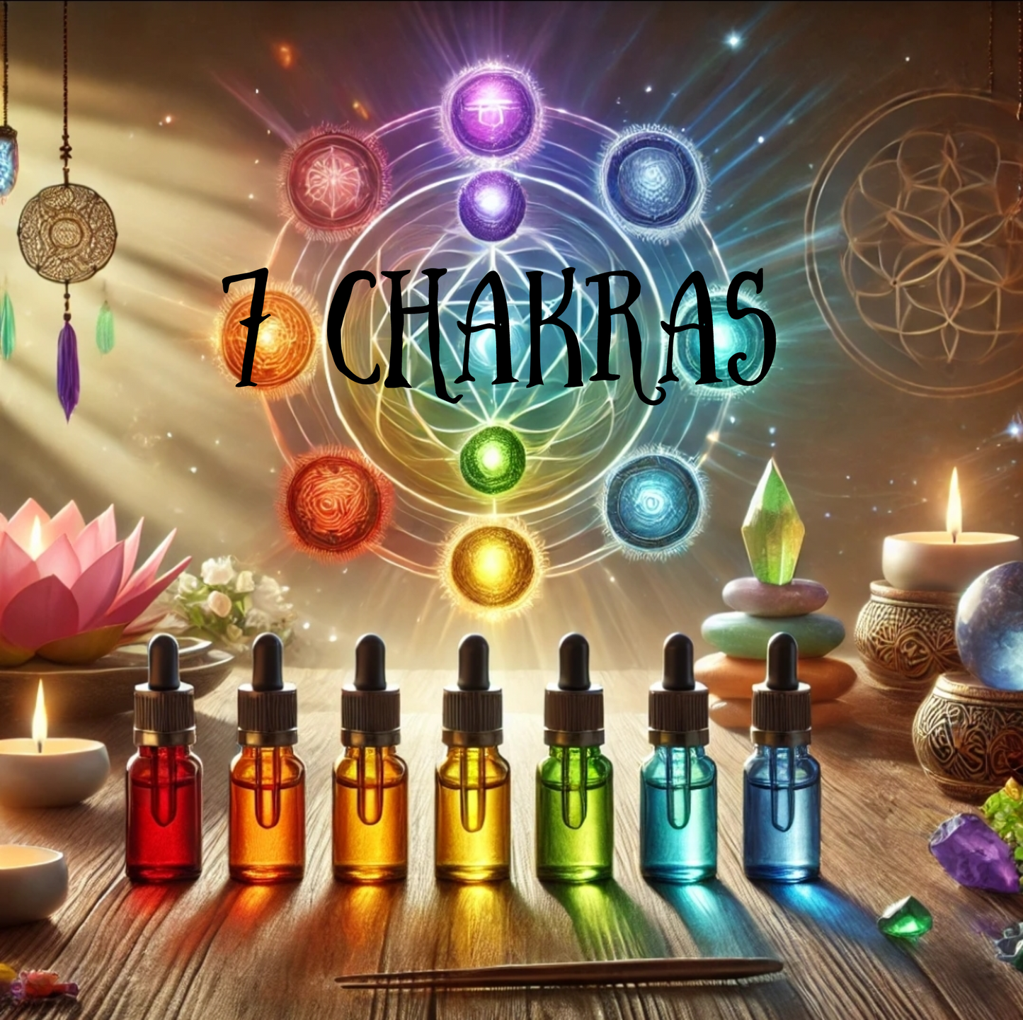 Seven Chakra Balancing Oil Set